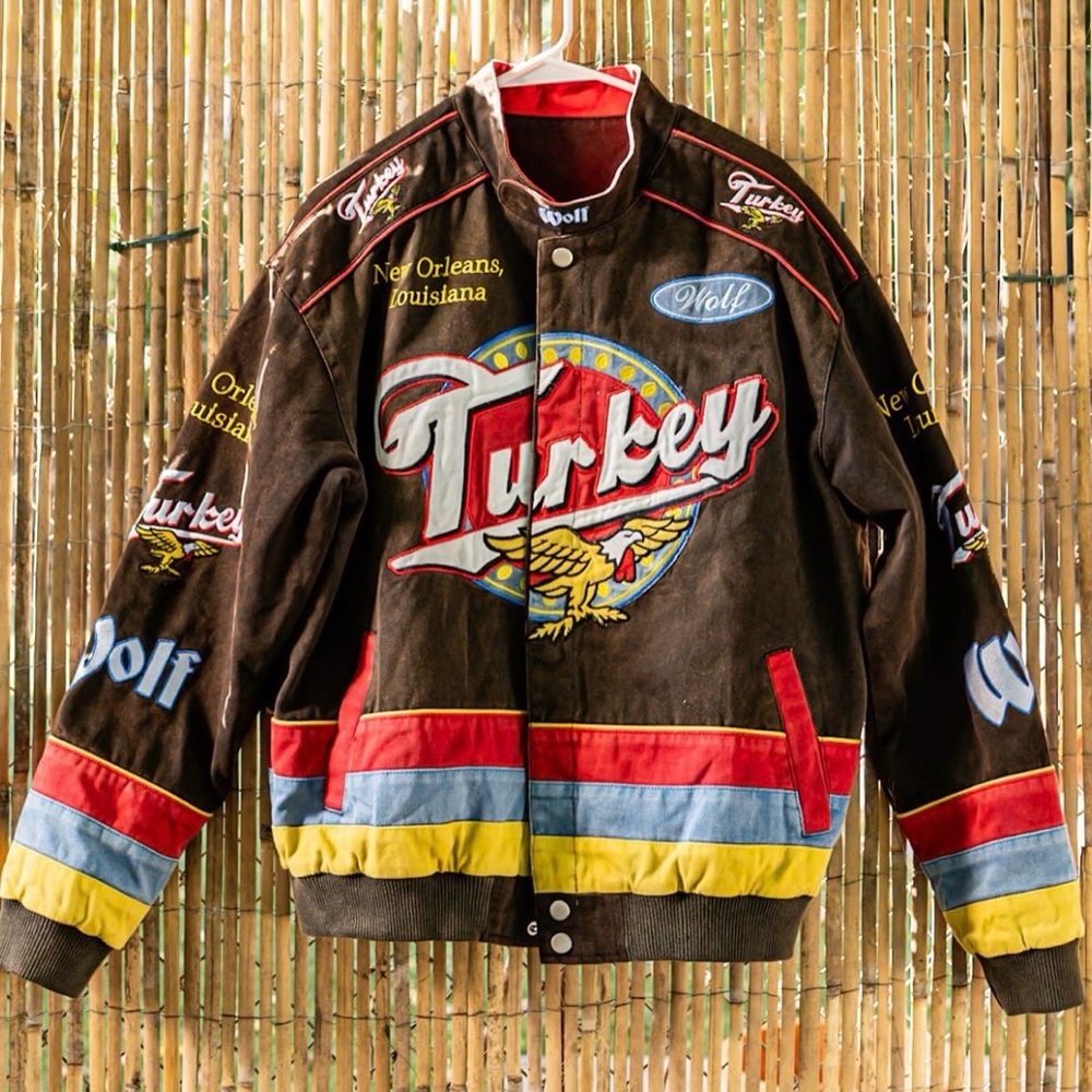 Rare Nola Turkey and the Wolf Nascar Style Jacket